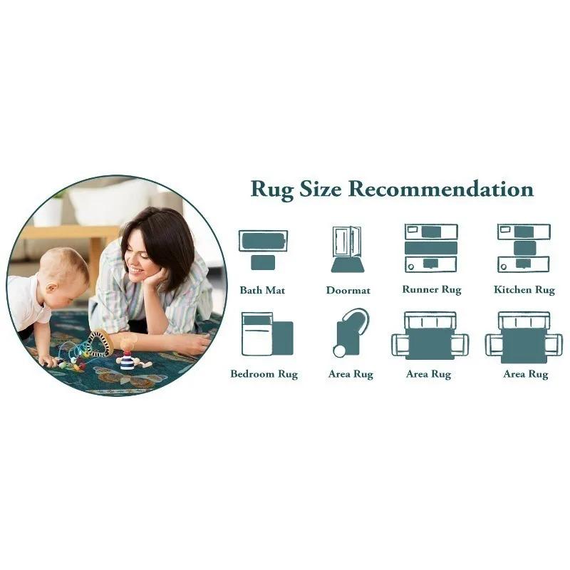 European Light Luxury Soft Carpet Pastoral Style Living Room Bedroom Decorative Carpet Vintage Floral Pattern Large Area Rug