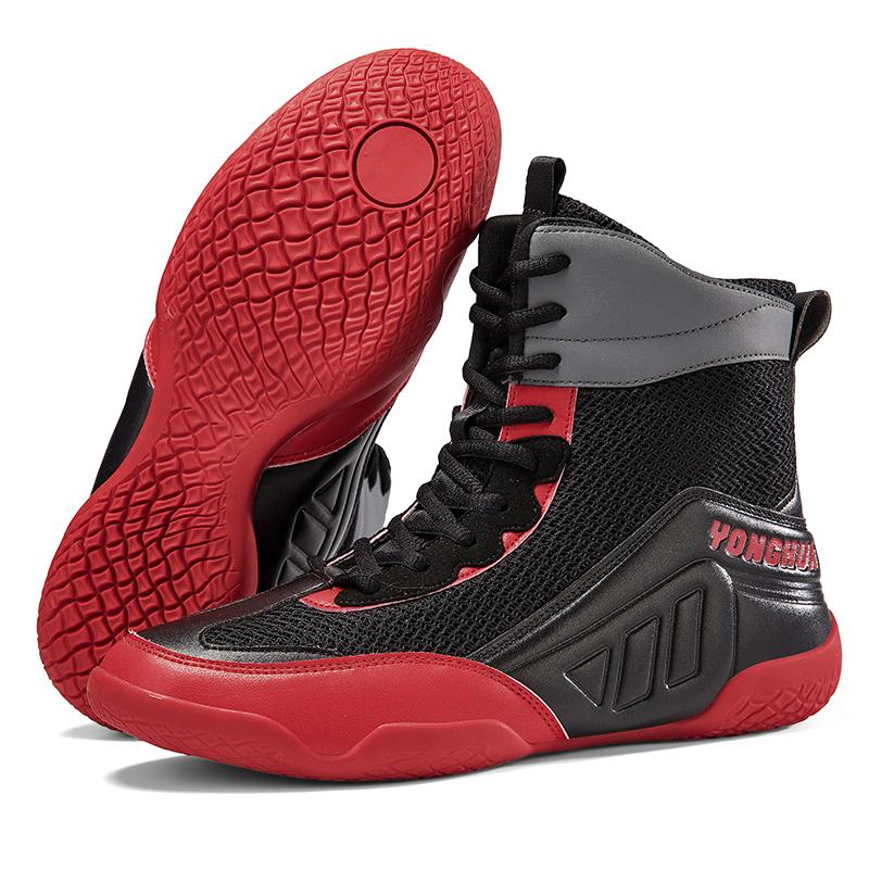 Herren Boxschuhe Fitness Training Outdoor Klassische Wettkampf-Sneaker Free Fighting Wettkampf Fitness Sport Boxstiefel