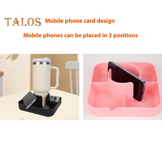 Silikonový protiskluzový držák šálku na pohovku Zásobník s velkým držákem na šálek Více přihrádek Vodotěsný držák na pohovku odolný proti polití