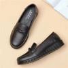 Women's PU Soft-Sole Work Shoes Non-Slip Casual Mid-Heel Shoes for Mothers and Older Women