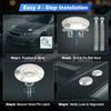 Universelles Schnellverschluss-Haubenstifte-Set, 6,2 cm Durchmesser Druckknopf-Entriegelungsschloss, Aluminium Heavy Duty Haubenverschluss für Auto LKW SUV, 21-teiliges Komplettset
