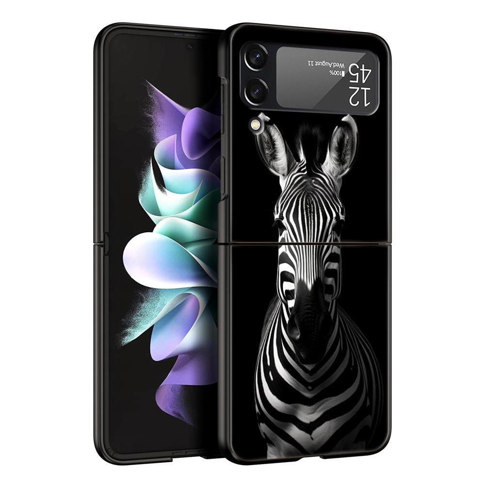 Galloping Horse Girl Drawing Case for Samsung Z Flip 3 4 5 Folding Mobile Shell For Samsung Z Flip3 Flip4 Flip5 PC Hard Cover