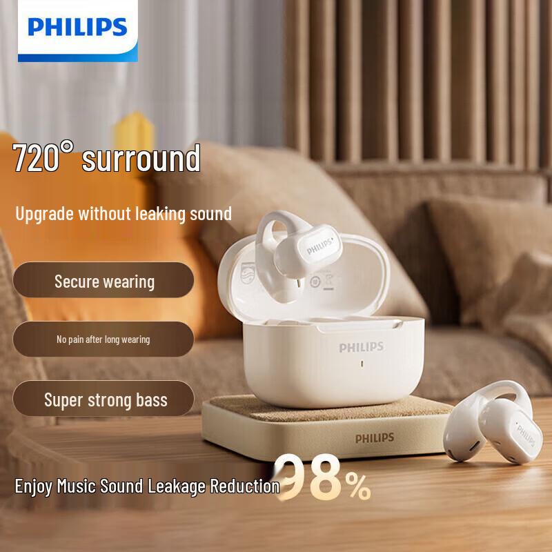 

Philips TAT2469 Open-Ear Clip Bluetooth Sports Headphones