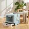 Litter Box with Closed Stainless Steel Drawer