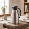 Insulated Kettle with PushButton DoubleWalled Stainless Steel Carafe Brushed Thermal