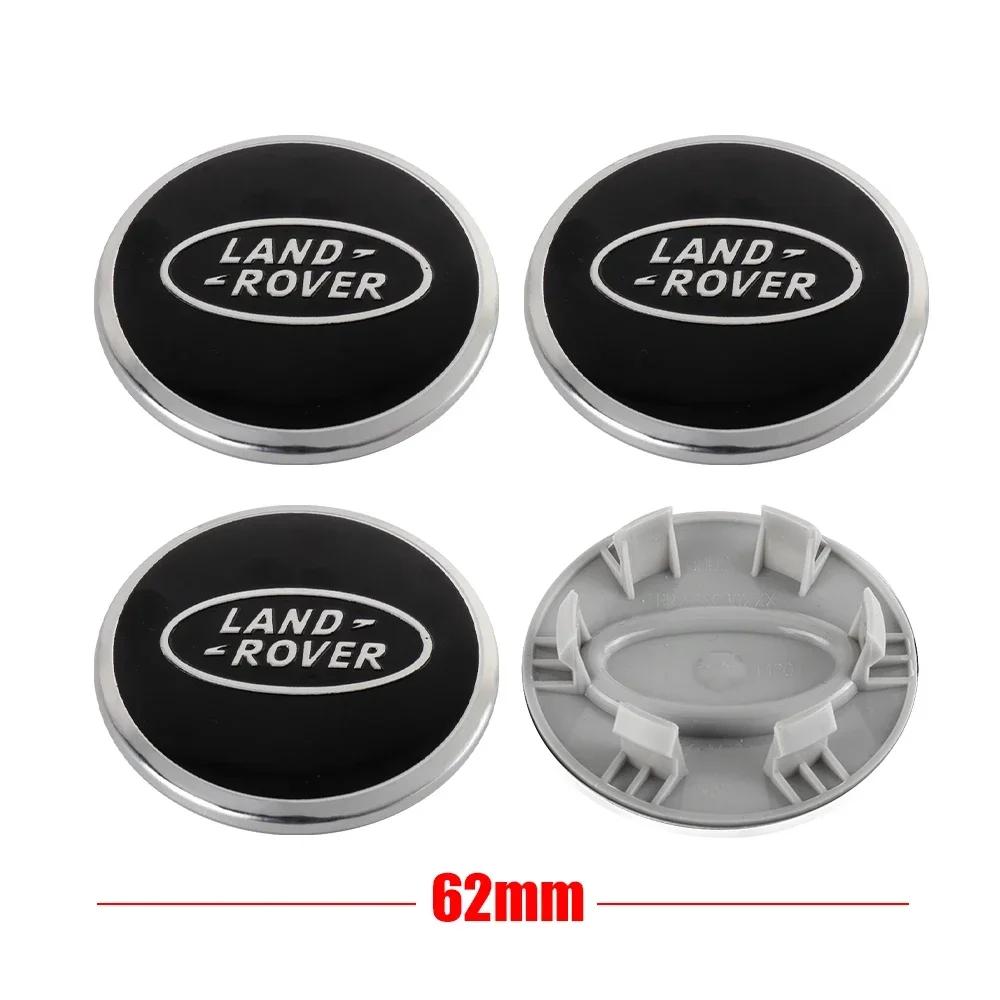 4pcs 62mm Car Styling Car Wheel Center Hub Cap Covers Badge For Landrover SVR Discovery Velar Evoque Range Rover L322 L405 L320