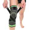 Genouillère de Compression Sportive Manchon de Compression pour Genou pour Femmes Hommes Gris Vert M 35‑40CM