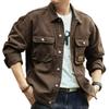 Men's Spring and Autumn Plus Size Four Seasons Workwear Jacket Casual Lapel Denim Jacket