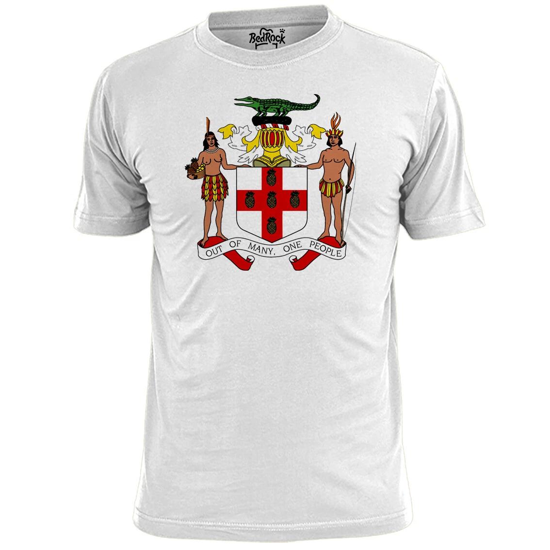 Mens Jamaica Coat Of Arms T shirt Flag Emblem XL