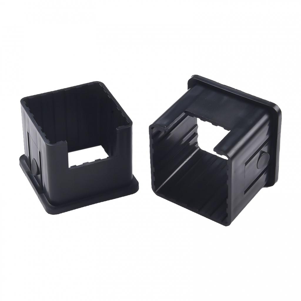 Black Diameter Plastic Square Tube Sleeve Easy To Use And Install