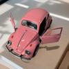 1:36 Alloy Pull-Back Beetle Car Toy - Double Door Trolley ModelCollectible Diecast Vehicle for Boys Kids (Durable Metal Body)