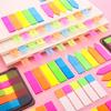 100/120 Sheets Colored PET Label Sticker Writable File Labels Repositionable Adhesive Page Marker for Planner Notebook