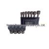 9-Piece Rubber Ringed Hex Socket Extension Bar Set (5-13mm) for Air and Socket Wrenches.