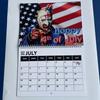 2026Horror Calendar Clown Design 12 Months Family Planner Organizer Calendar for Bedroom Home Office Decoration Frame