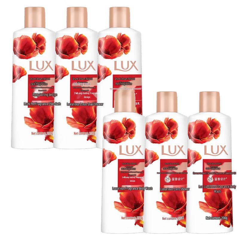 LUX Drunk Dream Orchid Scented Shower Gel 6-Pack