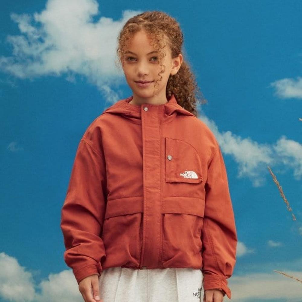 The North Face Kids Campout Jacket Dark Orange Nj3br53u DARK ORANGE/150