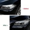 For BMW 5 Series F10 F11 2015-2017 ABS Car Headlights Eyebrow Eyelids Trim Cover Cover Accessories Black/Carbon Look