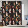 Artistic Gnomes Pattern Shower Curtain Waterproof Fabric Decorative Bathroom Accessory for Home Decorations