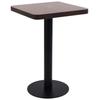 VidaXL Bistro Table Dark Brown 50x50 Cm MDF