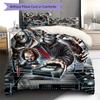 Horror Killer Pattern Bedding Quilt Set Quilt Cover Pillowcase Home Decoration Gift (1 * Duvet Cover + 2 * Pillowcase, Without Core)