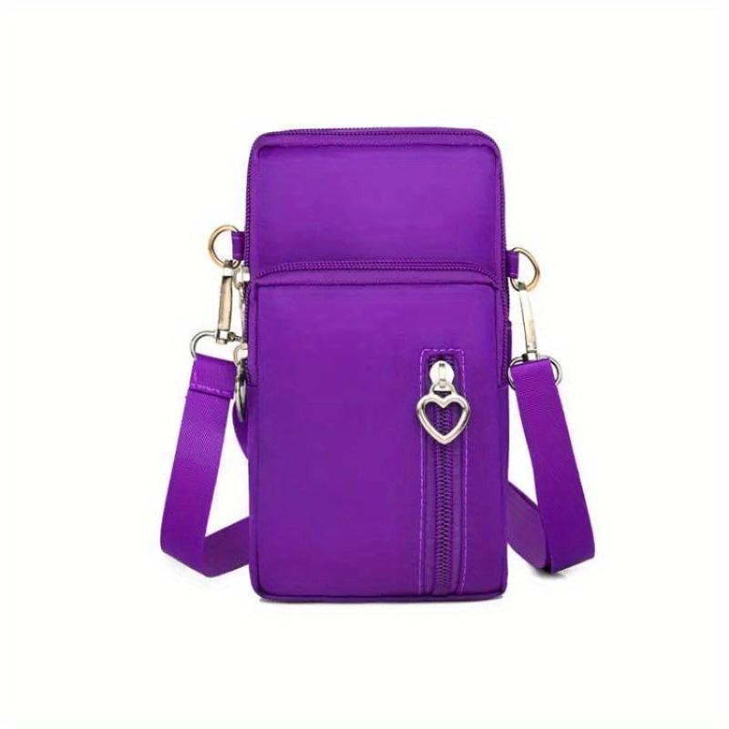 Crossbody Bag For Women Waterproof Nylon Multifunction Casual Small Pouch Fashionable Mobile Phone Bag Sport Purse Minimalist Style Arm Bag