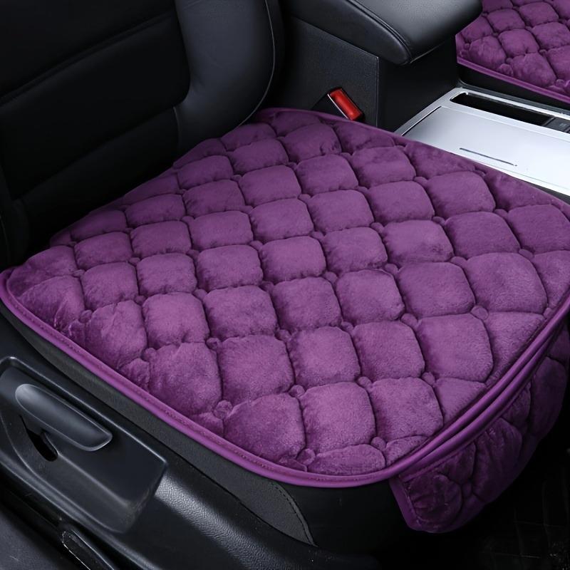 2pcs Short Plush Gentle Down Car Seat Cushions with Non-slip Bottom and Storage Bag, Universal Vehicle Truck SUV Office Chair