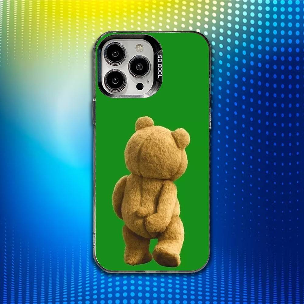 T-Teddy Bear Movie Ted Phone Case For iPhone 16,15,14,13,12,11,Mini,Pro,SE,MAX White Matte Shockproof Cover