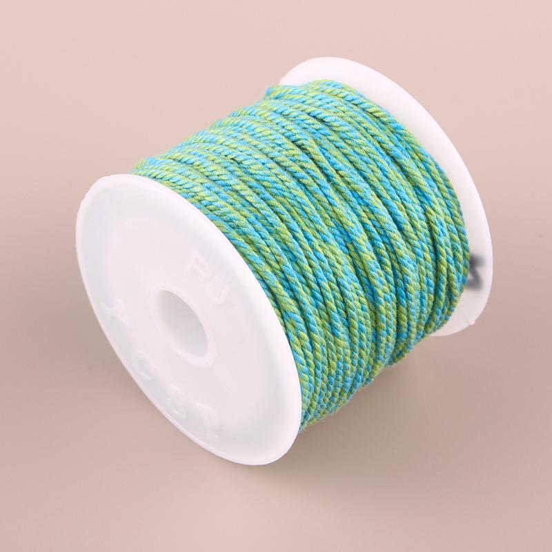 Hand-Twisted Cotton Thread: Tibetan Star Moon Bodhi Bracelet Weaving String.