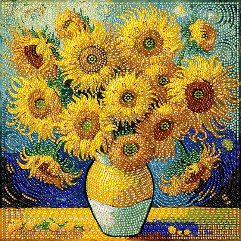 

Cross-Border Foreign Trade Diamond Painting, Fortune Tree Special-Shaped Diamond Painting Diy Handmade Living Room Flower Decorative Painting XL008