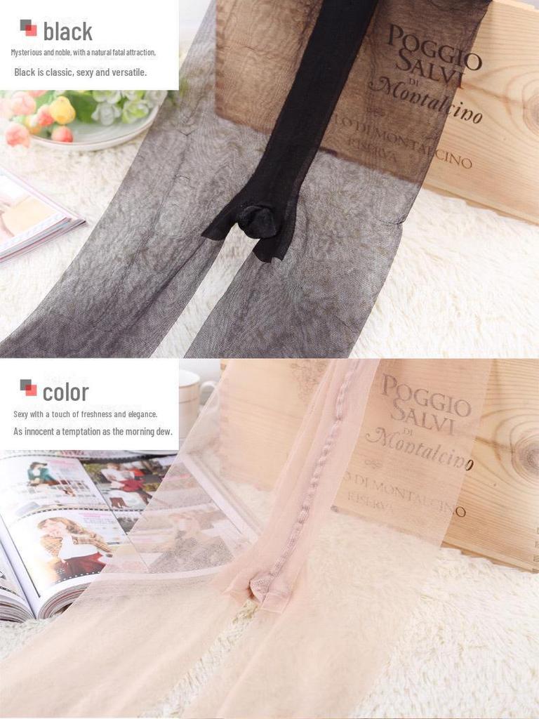 Fenna Damen 2D Unsichtbare Seidenstrumpfhose - Frühling & Sommer Dünne Stepping-Socken