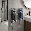 2PCS Wall Mounted Razor Holder Punch Free Shaver Display Stand  Skincare Storage