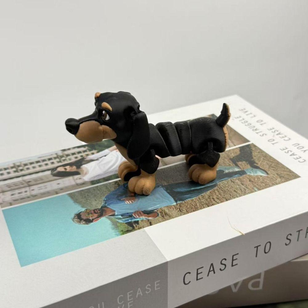 Multi-Jointed Multi Joint Dachshund Toys Simulated Border Collie Figurine  Parent-children