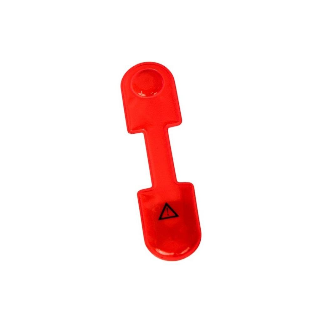 PVC LED Warning Light Magnetic Attachment Reflective Clip Light Backpack Attachment Orange Red