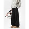 Men American Retro Heavyweight Patchwork Wide Leg Casual Sports Sweatpants