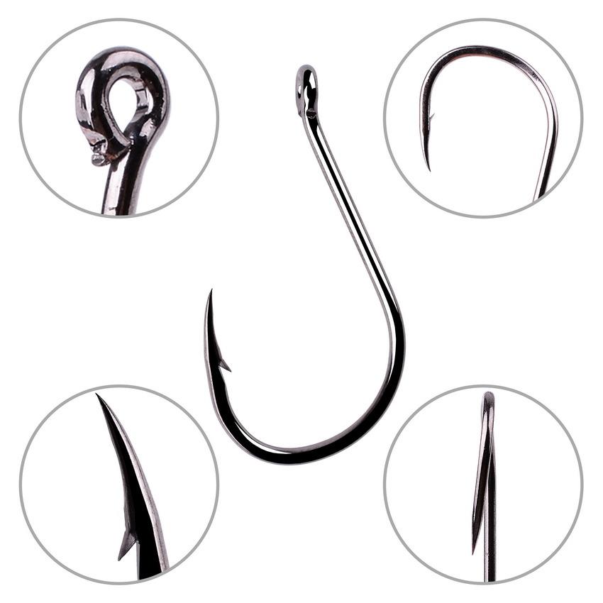 50pcs Small Barbed Fishing Hooks with Good Craftsmanship Superior Strength Sharp Hooks Suitable for Catfish Trout Bass
