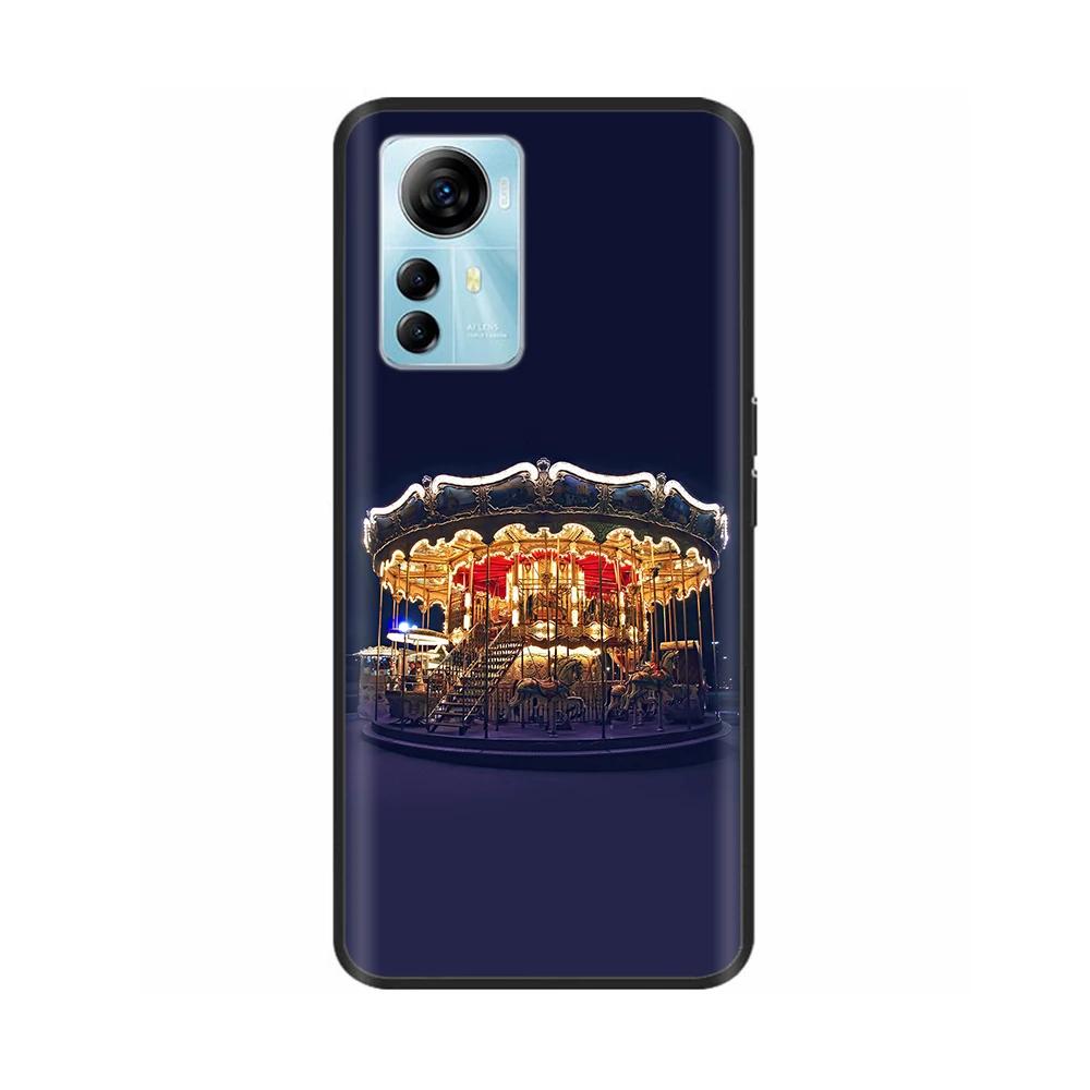 Cute Phone Case For Blade A72s 4G Case Flower Cartoon Painted Soft Silicone Fundas for ZTE Optus X Max A 72s Cover Protective