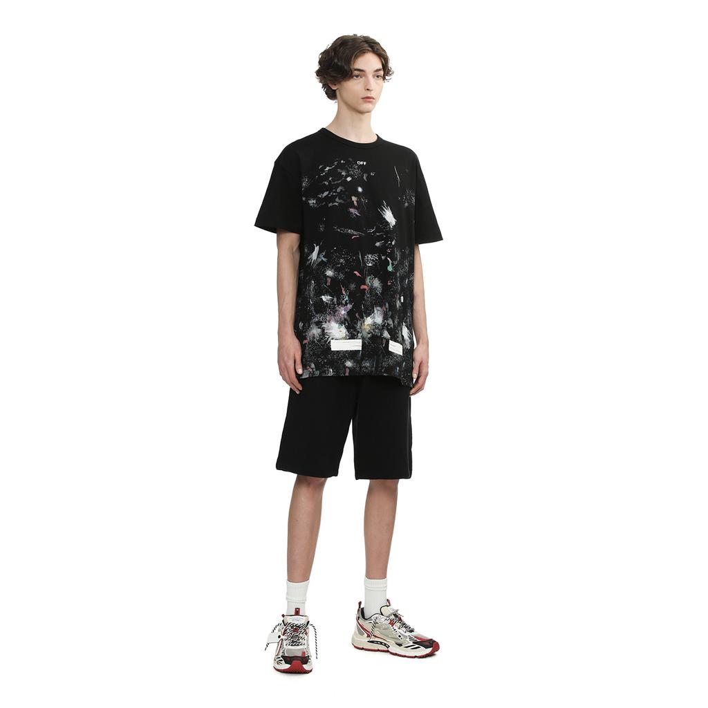 Off-White Oil Paint Splatter Arrow Print Street Fashion Light Luxury Versatile T-Shirt Unisex T-Shirt OFFTEGARC070Q