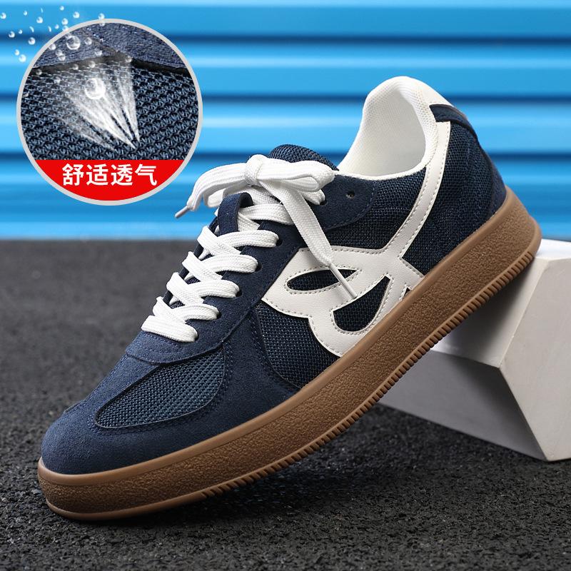 Retro Angola Red Platform Heightening German Training Shoes Men's 2025 Spring and Summer New Casual Board Shoes Sports Forrest Gump Shoes