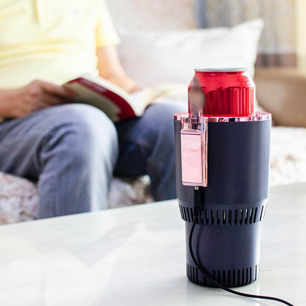 Support de porte-boisson portable pour voiture, refroidisseur/chauffage de tasse avec chauffage et refroidissement rapides pour le plaisir des boissons en voyage