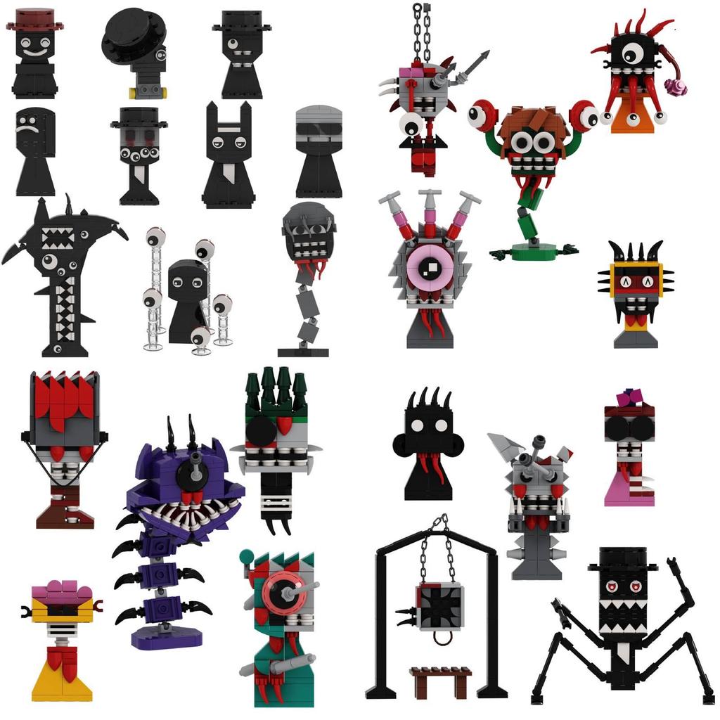 Rhythm Box Monster Building Blocks Set For Kids With Abs Plastic 10-piece Collection