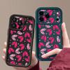 For iPhone 17 Pro Max Case Hand drawn heart-shaped pattern Shockproof Bumper Soft Silicone Cover For iPhone 16 15 14 13 Pro 12 11 16E Air