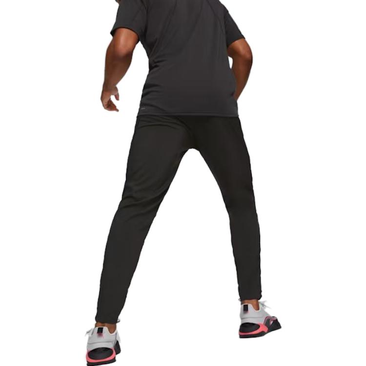 Puma Casual Pants Men's Black Moderate Tapered Pants 523861-01