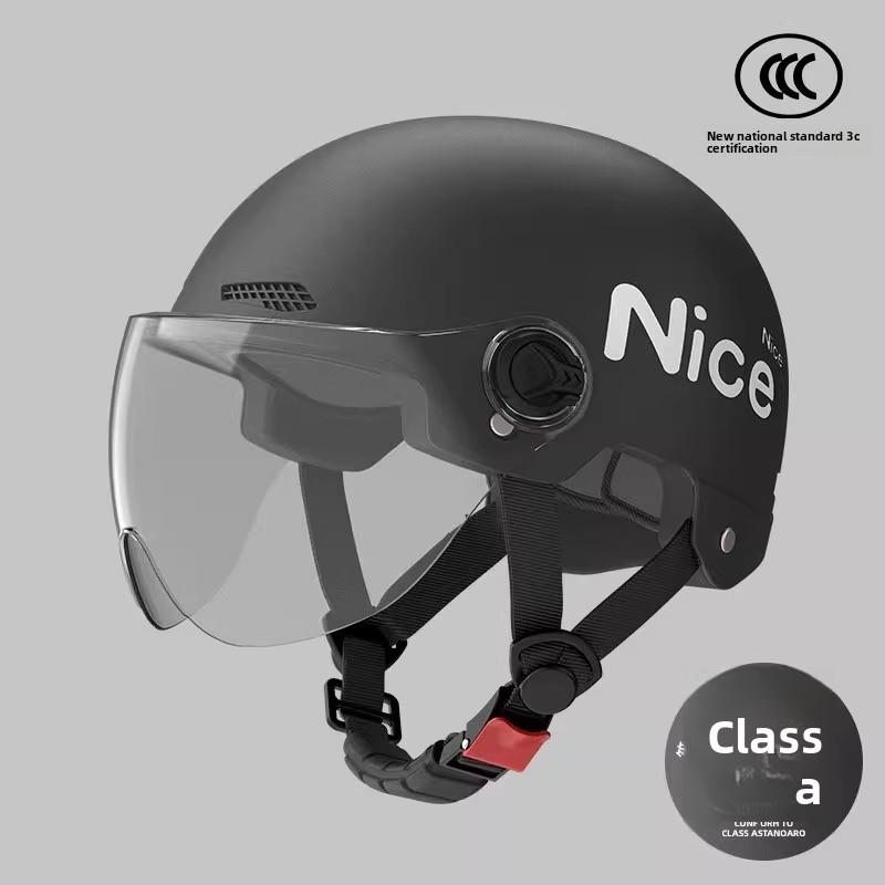 Electric Vehicle Helmet Men and Women Large Summer Breathable Four Seasons Universal Safety Helmet Half Helmet