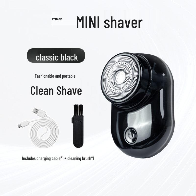 Portable Rechargeable Mini Electric Shaver - Travel & Home Use, Washable Razor