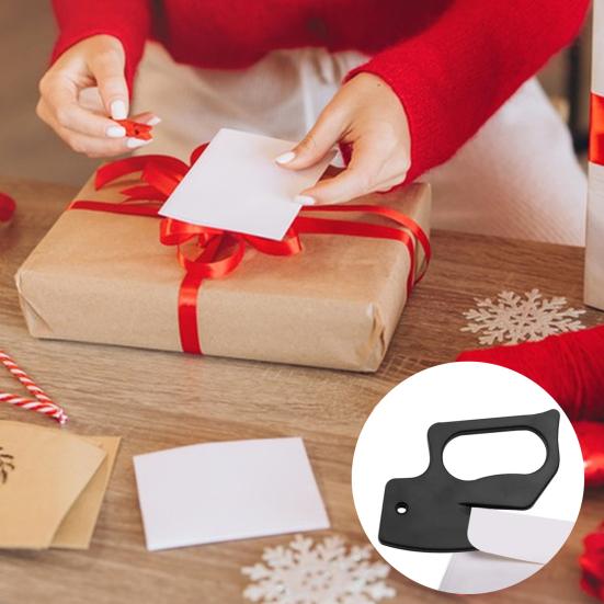 4Pcs Portable Letter Opener Safe Envelope Slitter Plastic Christmas Gift Wrapping Tool for Home And Office