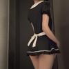 Plus Size Maid Cosplay Lingerie - Passionate, Easy-Off Bedtime Flirt Set