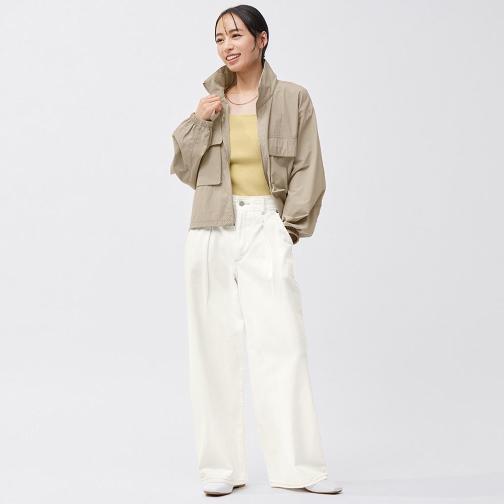 

Широкие брюки из светлого денима GU by Uniqlo стандартной длины 69,0 73,0 см