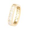 Simple Hollow Roman Numerals Row Diamond Ring Niche Titanium Steel Ring Women's Non-fading Index Finger Ring
