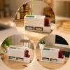 White Multi-Grid Condiment Caddy Kitchen Counter Seasoning Organizer Dining Table Sauce Packet Storage Holder