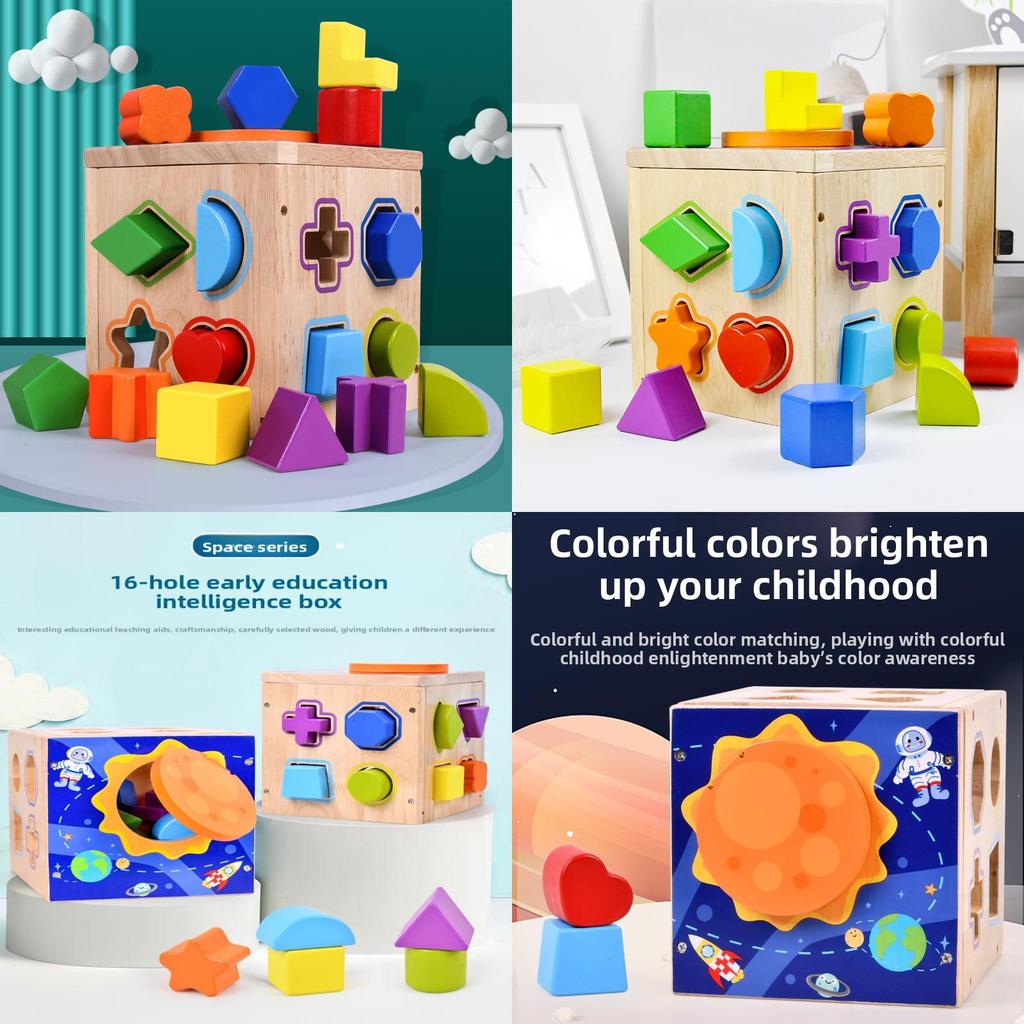 Space Themed Cognitive Building Blocks With Color Recognition For Children Learning